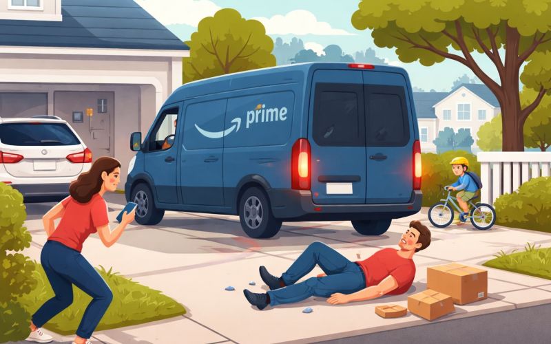 Backed Over by an Amazon Van: Liability for Residential Driveway and Parking Lot Accidents in Washington